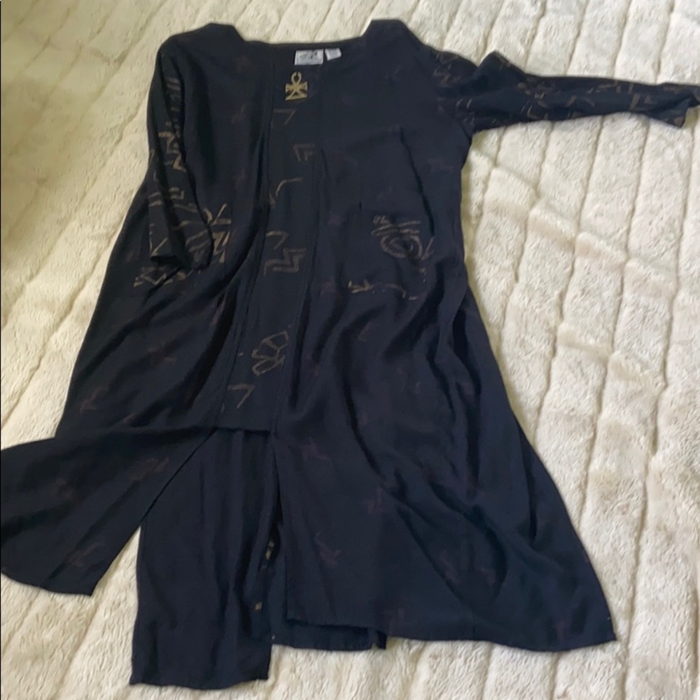 Maxi split top for jeans